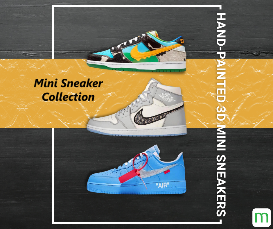 Enter to be 1 of 6 winners of a mini 3D sneaker keychain collectible