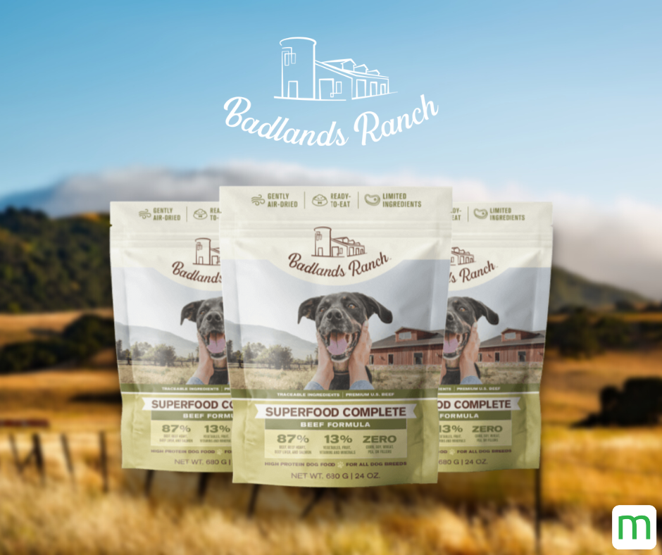 Enter to win 3 Bags of Superfood Complete Dog Food from the Badlands Ranch